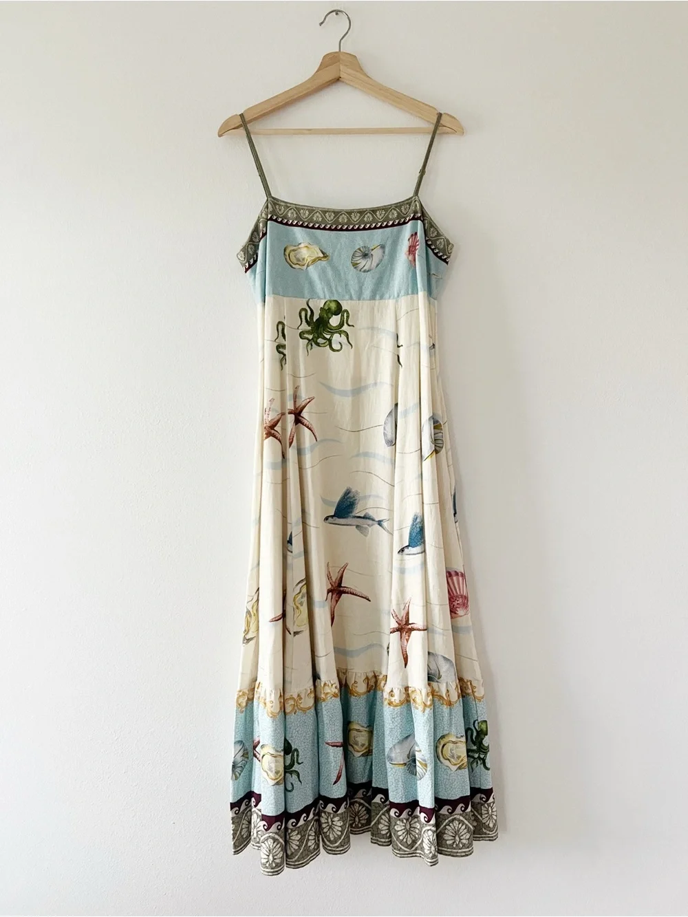CAROLINE CONSTAS | NWT Seashore Maxi Dress | L - Picture 1 of 3